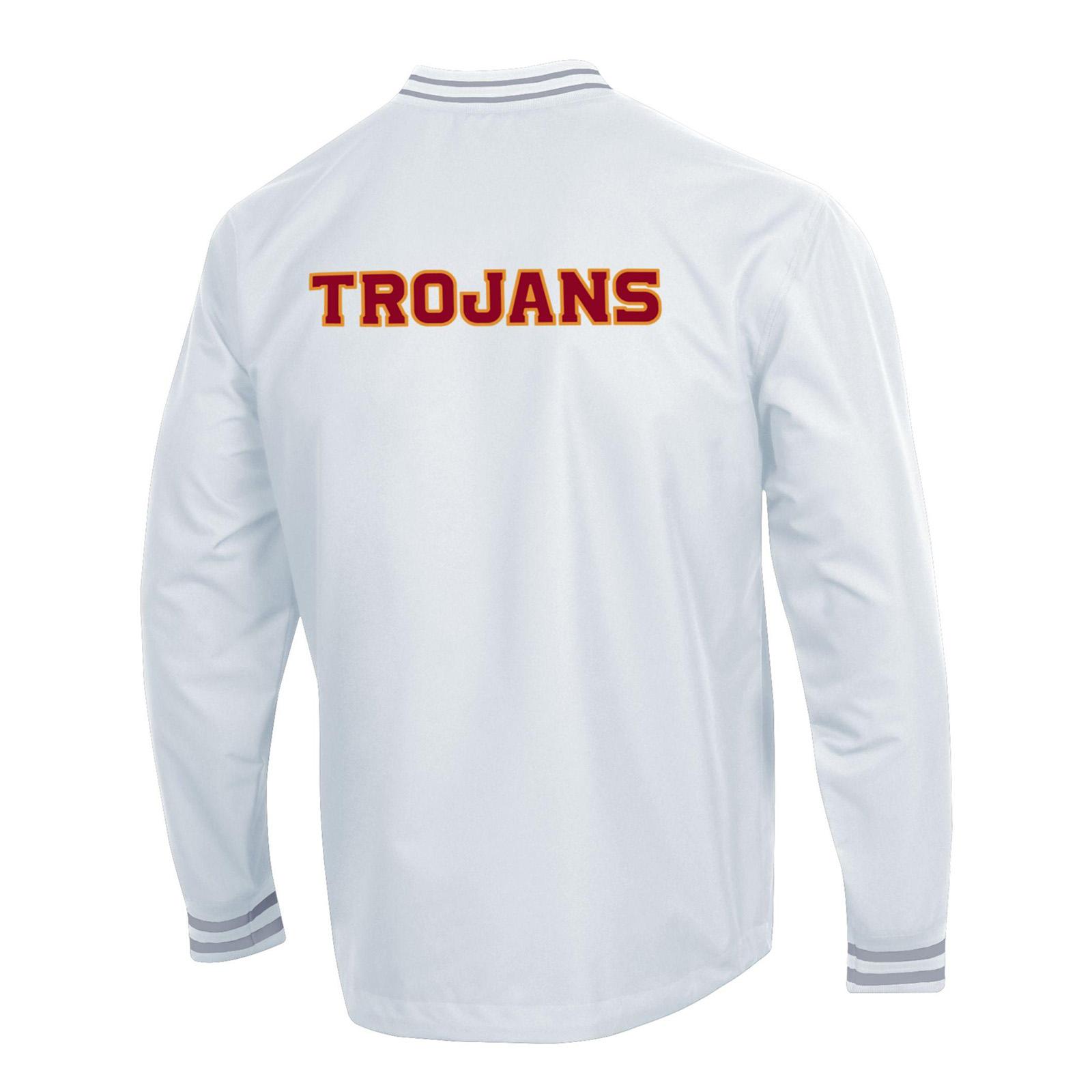 USC Trojans Men s Champion White SC Interlock Super Fan Scout Jacket USC Bookstores